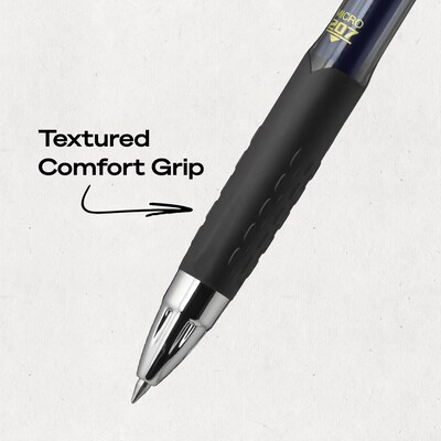 uniball 207 Retractable Gel Pens, Micro Point, 0.5mm, Blue Ink, Dozen (61256)