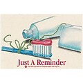 Medical Arts Press® Dental Standard 4x6 Postcards; Just a Reminder brush