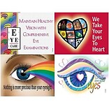 Medical Arts Press® Eye Care Assorted Postcards; for Laser Printers; Traditional Eyecare Slogans