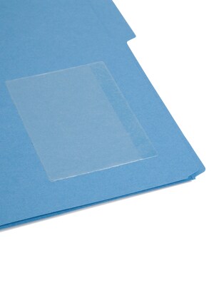 Smead® Self-Adhesive Poly Pockets, Index Card Size (5-5/16 W x 3-5/8 H), Clear, 100/Bx (68153)