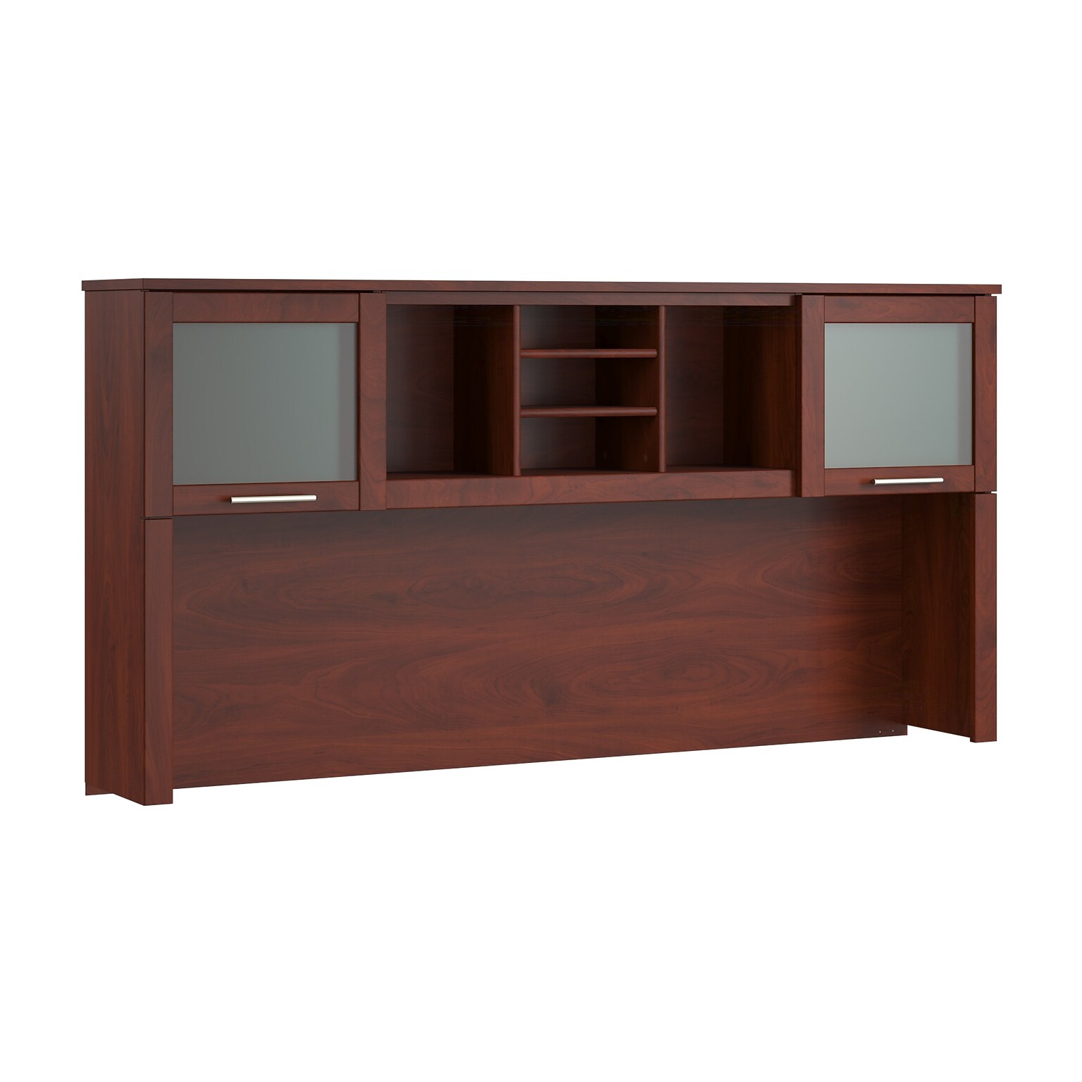 Bush Home Somerset 72 W Desk Hutch, Storage Shelves for Office Desk, Hansen Cherry (WC81711)