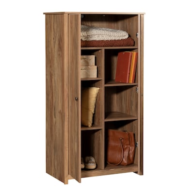 Sauder River Ranch 60H Storage Cabinet with 5 Shelves, Sindoori Mango (437320)
