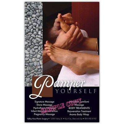 Medical Arts Press® Massage Therapy Oversized Postcards; Pamper