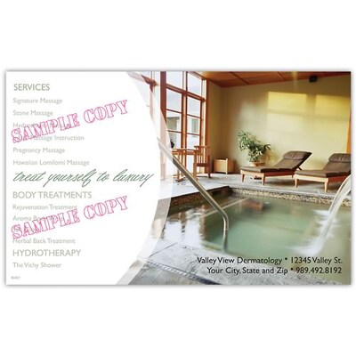 Medical Arts Press® Massage Therapy Oversized Postcards; Luxury