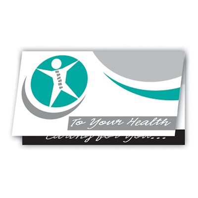 Medical Arts Press® Color Choice Fold Over Business Cards; Chiropractic