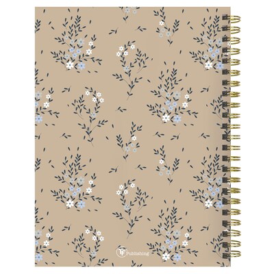 2025-2026 TF Publishing Rustic Floral 6.5" x 8" Academic Year Weekly & Monthly Planner, Paperboard Cover (AY26-9212)