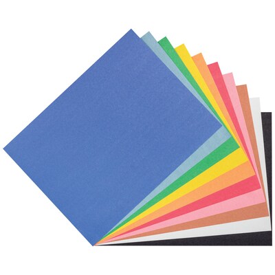 Prang 9" x 12" Construction Paper, Assorted Colors, 500 Sheets/Pack (P6555-0001)