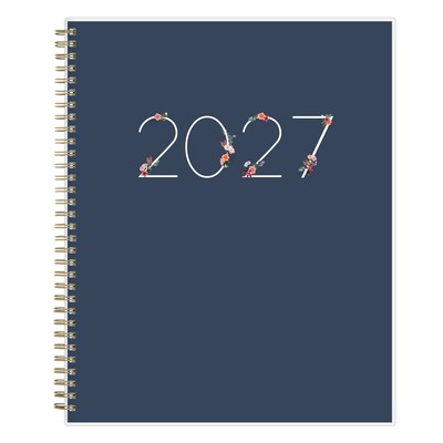 2027 Blue Sky Ashlyn 8.5 x 11 Calendar Year Weekly & Monthly Standard Planner, Plastic Cover, Navy