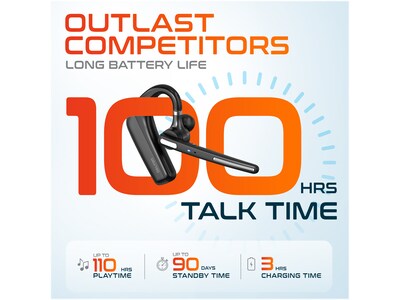 Delton Work Anywhere 90X Wireless Noise Canceling Bluetooth Computer On-Ear Headset Kit (DBND4WLS90X