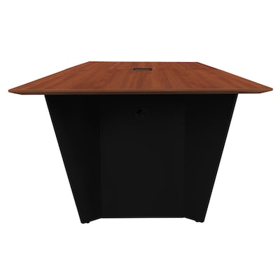 Regency Array 120"W x 48"D Conference Table with Grommet, Cherry/Black (ACT12048CHBK)