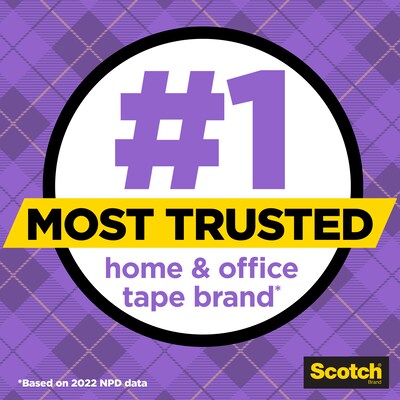 Scotch Gift-Wrap Transparent Tape with Dispenser, 0.75" x 18 yds, 1" Core, 6 Dispensers/Pack (615-SIOC)