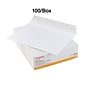 Staples Wove Side-Opening EasyClose Booklet Envelopes, 9" x 12", White, 100/Box