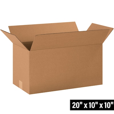 20 x 10 x 10 Shipping Boxes, 32 ECT, 25/Bundle (201010)