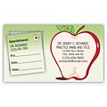 Medical Arts Press® Dual-Imprint Peel-Off Sticker Appointment Cards; Apple