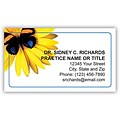 Medical Arts Press® Generic Business Card Magnets; Butterfly/Flower