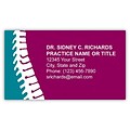 Medical Arts Press® Chiropractic Business Card Magnets; Turquois/Burgundy Spine