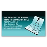 Medical Arts Press® Business Card Stickies™; Glasses Eye Chart