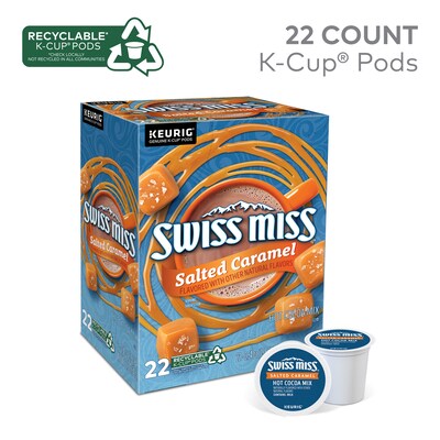 Swiss Miss Salted Caramel Hot Cocoa, Keurig® K-Cup® Pods, 22/Box (5000369264)