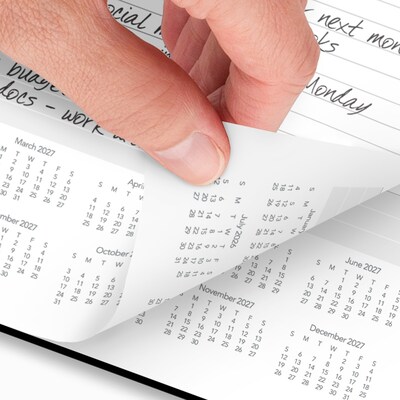 2026 AT-A-GLANCE Plan. Write. Remember. 8.5" x 11" Daily Planner, Poly Cover, Black/Orange (70-6209-05-26)
