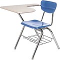 Virco® Desk & Chair Unit; Blueberry