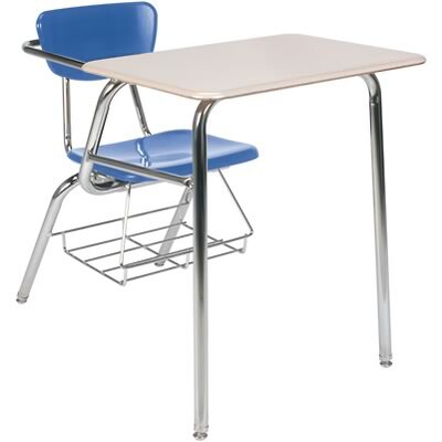 Virco® Desk with Large Writing Surface; Blueberry