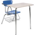 Virco® Desk with Large Writing Surface; Blueberry