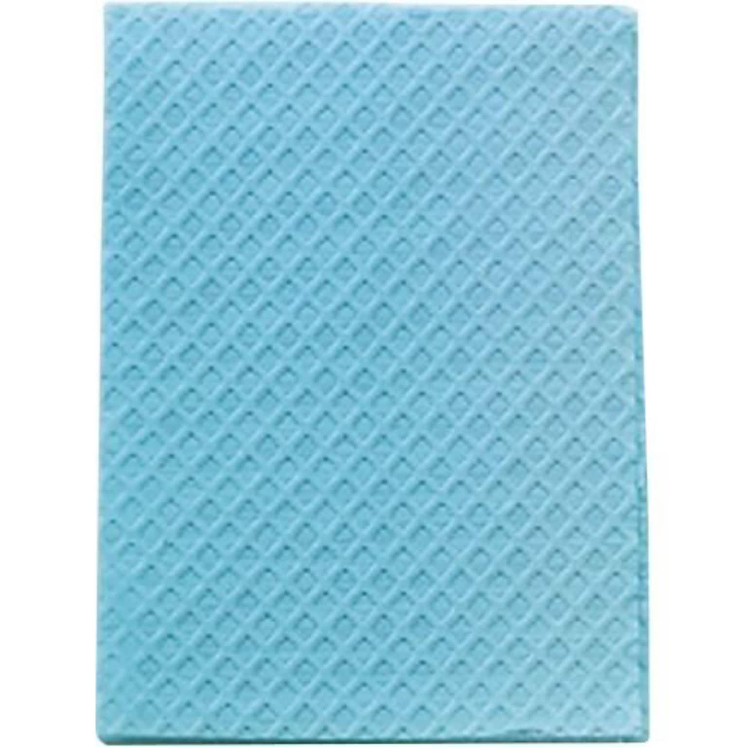 Encore™ Poly-back Towels; Blue