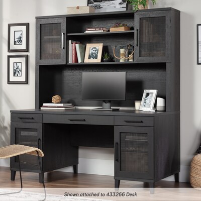 Sauder Tiffin Line 66"W Desktop Hutch, Raven Oak (433264)