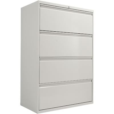 Alera 4 Drawer 36 Grey File Cabinet Quill Com