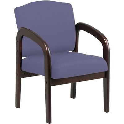 Office Star™ WD383 Series Wood Visitors Chair; Midnight Blue