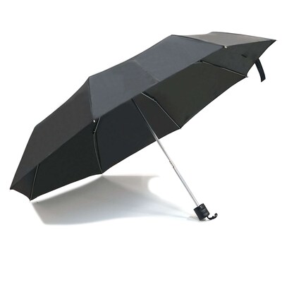 Household Helpers Manual Opening Travel Umbrella Shelf Display, Black, 6/Box, 6 Boxes/Carton (12219)