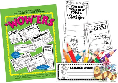 Barker Creek WOWers Reproducible Awards and Certificates (LL-303R)