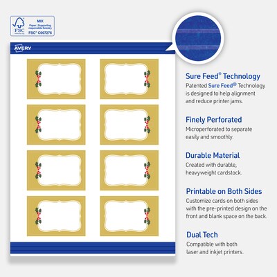 Avery 3" Blank Price & Merchandise Tags, White, 80/Carton (S00-FGW-PRMWT10)