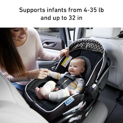 Graco SnugRide 35 Lite LX Car Seat, Black (2110186)