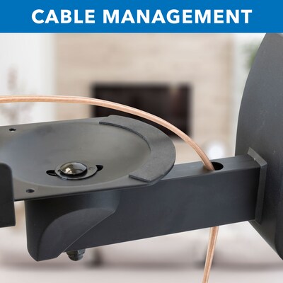 Mount-It! Speaker Wall Mounts with Sliding Clamps, Black, 2/Pack (MI-SB37)