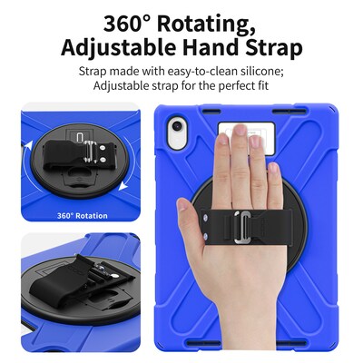 CODi Rugged iPad 11" (A16/11th Gen) & iPad 10.9" (10th Gen) Case with Integrated Screen Protector, Blue (C30705069ISBL)