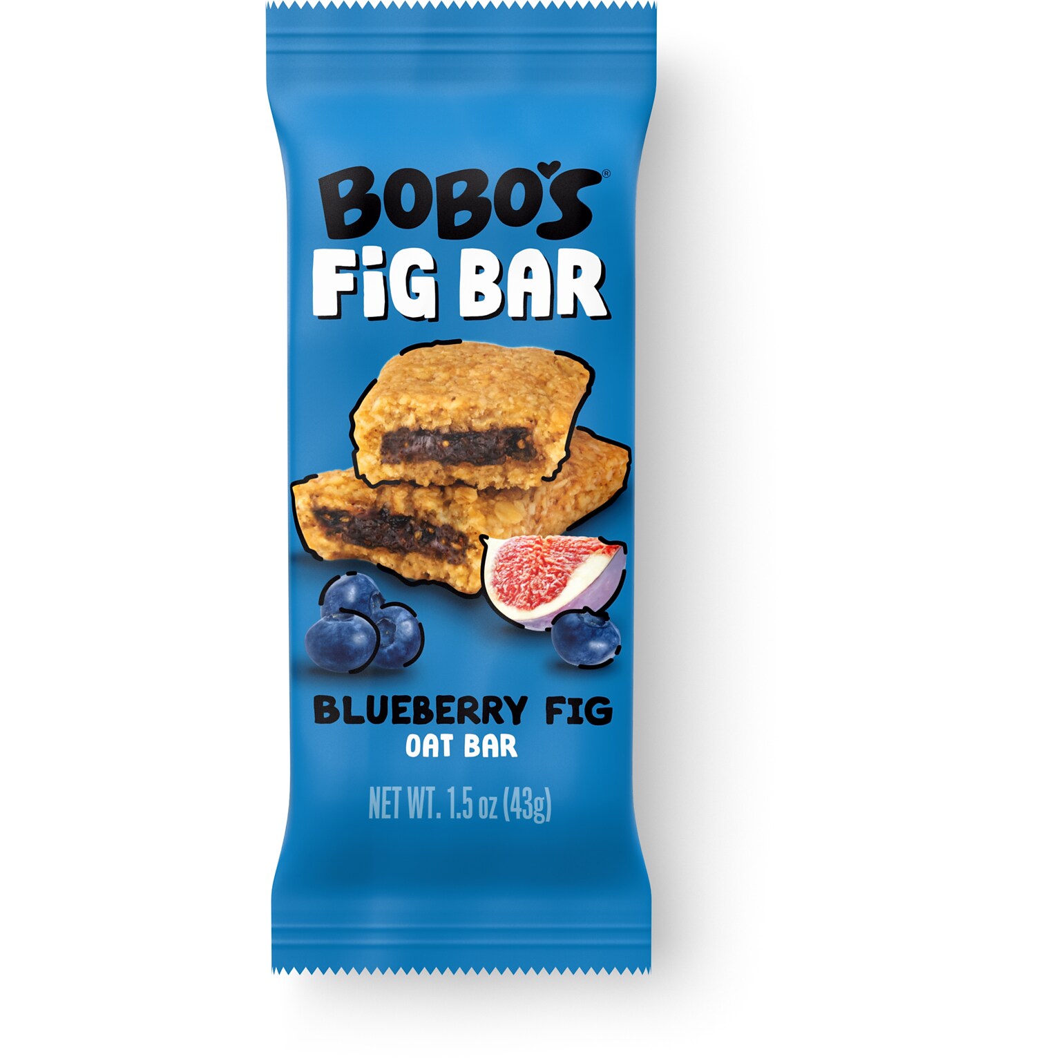 Bobos Gluten Free Blueberry Fig Bar, 1.5 oz., 100/Carton (BBO00613)