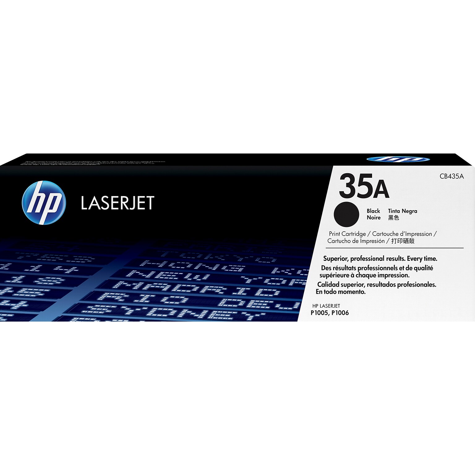 HP 35A Black Standard Yield Toner Cartridge, Prints Up to 1,500 Pages (CB435A)