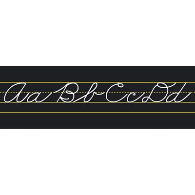 North Star Teacher Resources Alphabet Lines Black Traditional Cursive, Pack of 2 (NST9034-2)