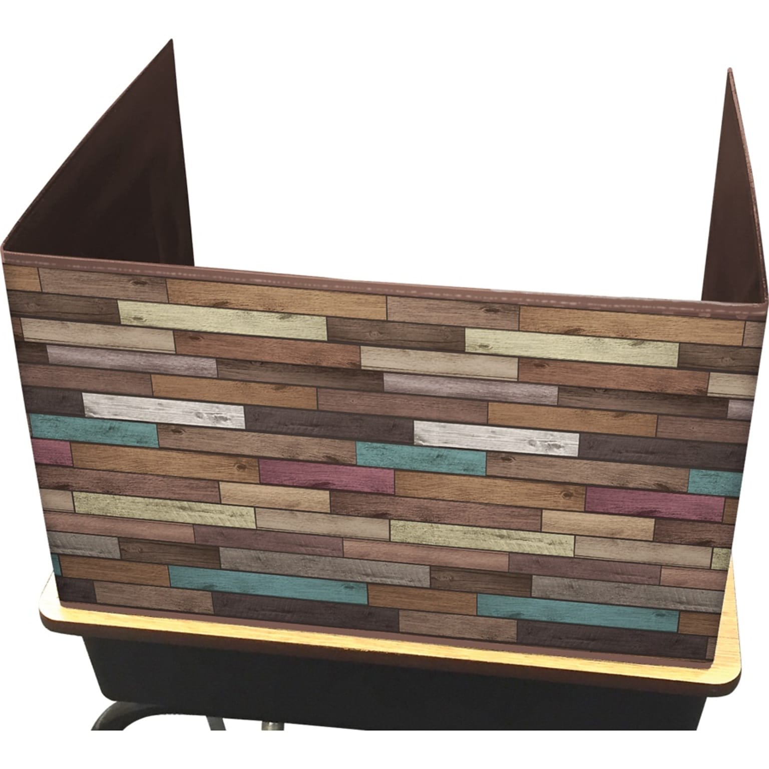Teacher Created Resources 22 Reclaimed Wood Design Privacy Screen, Multicolored, Pack of 2 (TCR20346-2)
