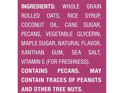 Bobo's Gluten Free Pecan Pie Oat Bites, 1.3 oz., 10 Bites/Box (540-D)