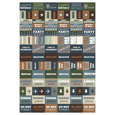 2027 TF Publishing Stampede 6.5" x 8"  Weekly & Monthly Standard Planner, Paperboard Cover, Multicolored (27-9204)
