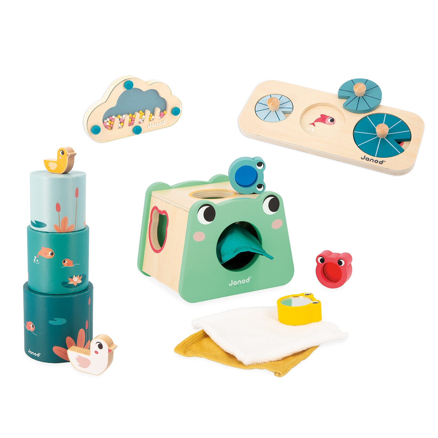 Janod Developmental Activity Box, Multicolored (J04063)