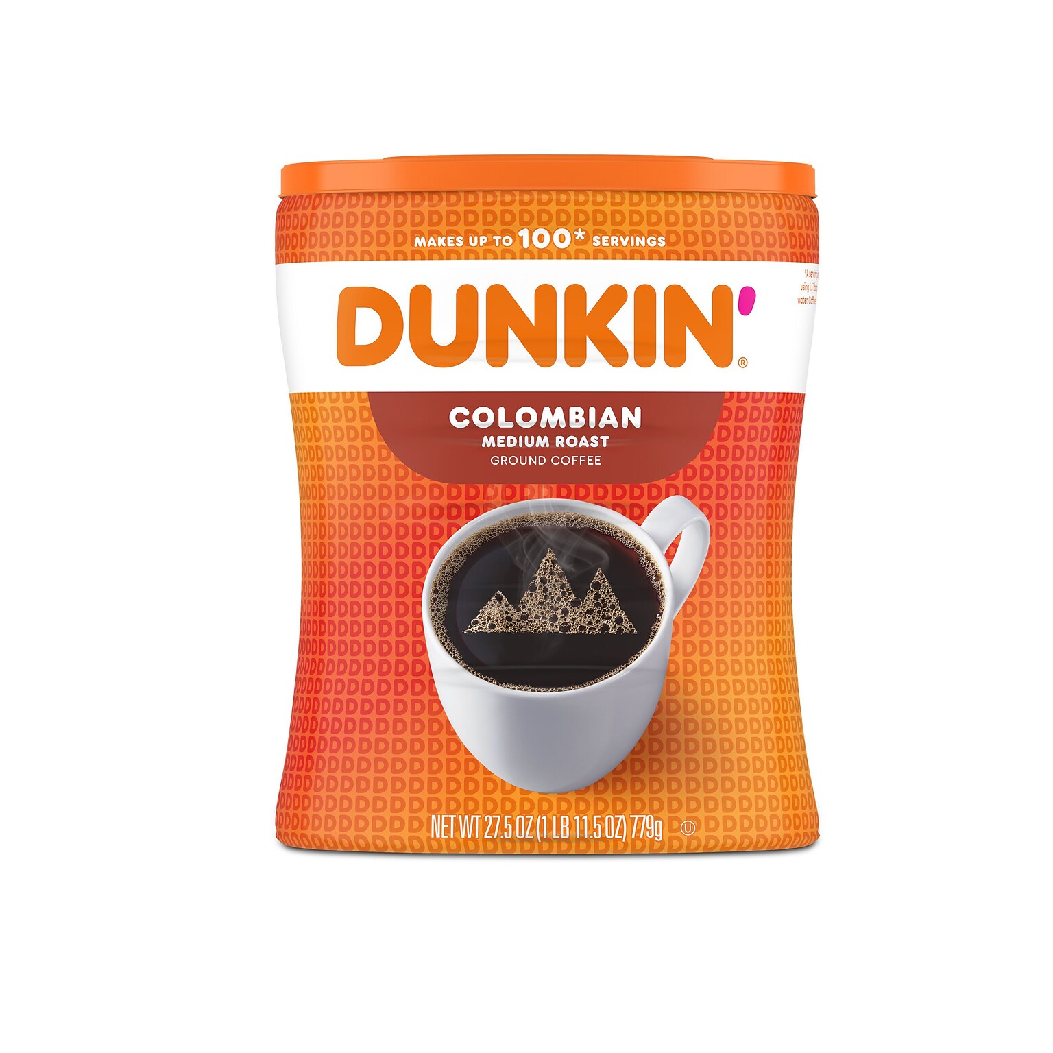 Dunkin Colombian Ground Coffee, Medium Roast, 27.5 oz. (8133401292)