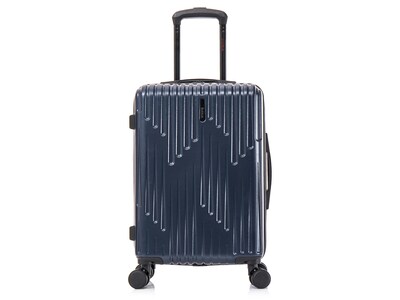 InUSA Drip Polycarbonate/ABS Carry-On Suitcase, Blue (IUDRI00S-BLU)