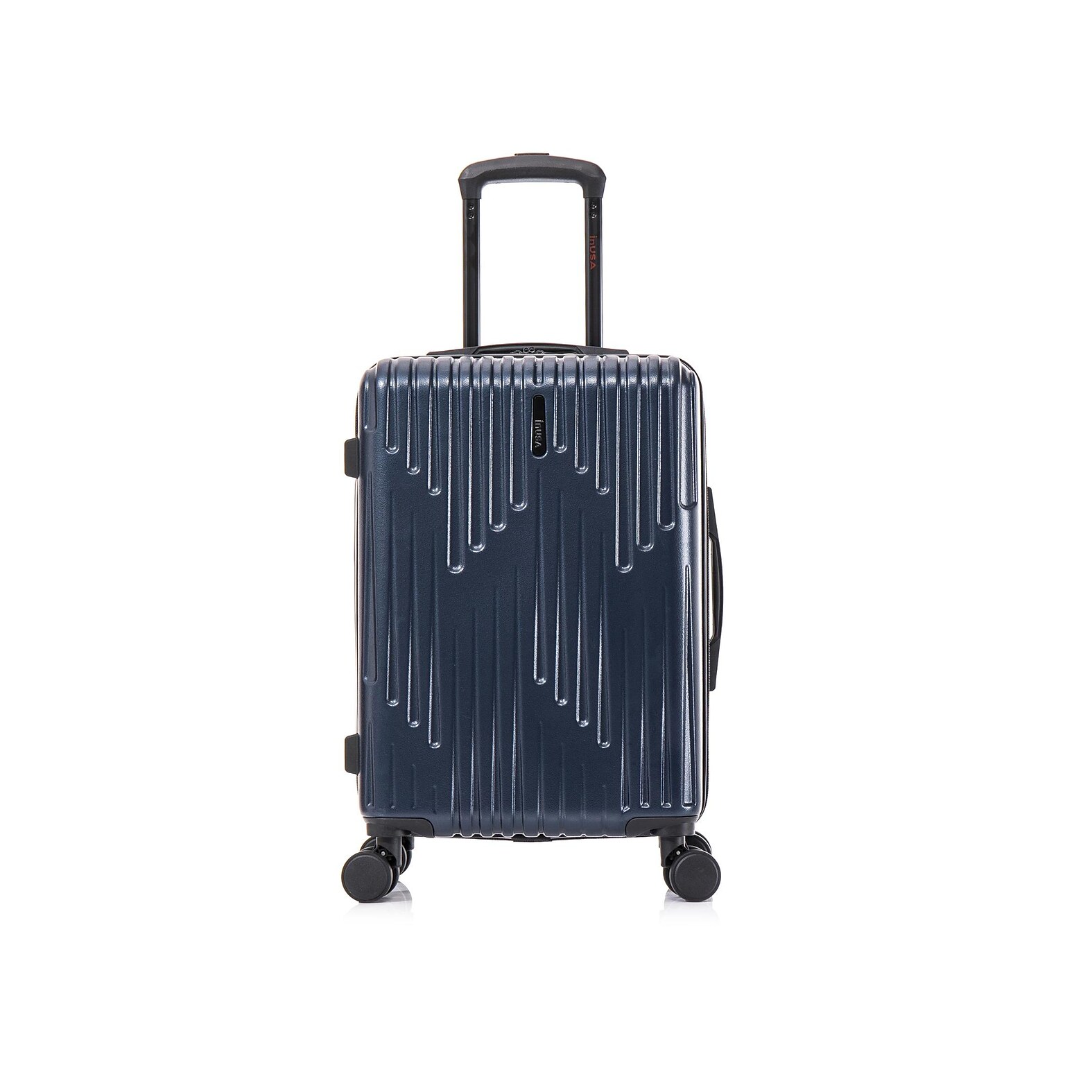 InUSA Drip 22.44 Hardside Carry-On Suitcase, 4-Wheeled Spinner, Blue (IUDRI00S-BLU)