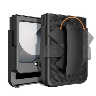 SaharaCase Venture Phone Case for Samsung Galaxy Z Flip6, Shock Absorbing, Scorpion Black (CP00587)