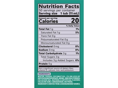 Coffee mate Dirty Soda Coconut Lime Dairy Free Liquid Creamer, 0.38 oz., 50/Box (12601355)