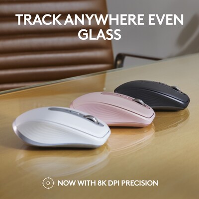 Logitech MX Anywhere 3S Wireless Optical Mouse, Rose (910-006927)