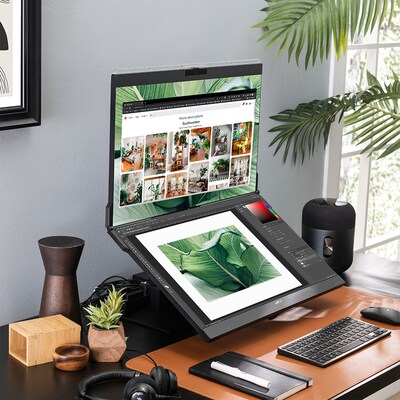 Mobile Pixels Geminos X 24" 75Hz Dual-Screen Stacked LCD Monitor, Black (MPX1161001P02)